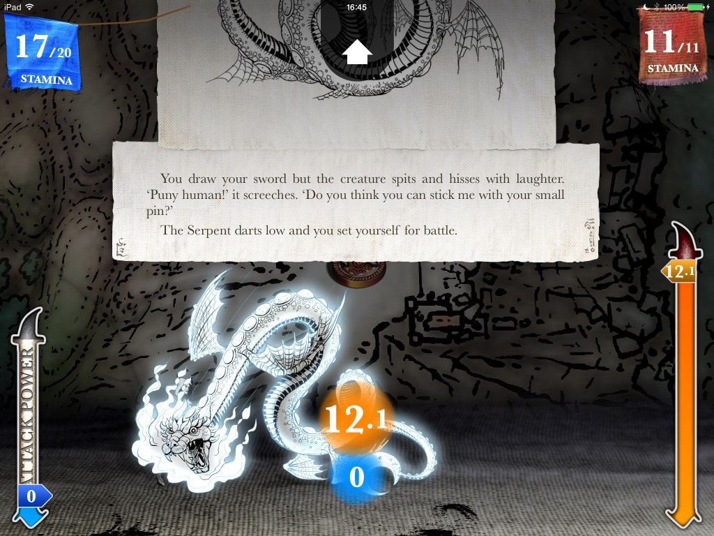 Sorcery! Combat: Read the Pattern Before Repeating the Same Attack